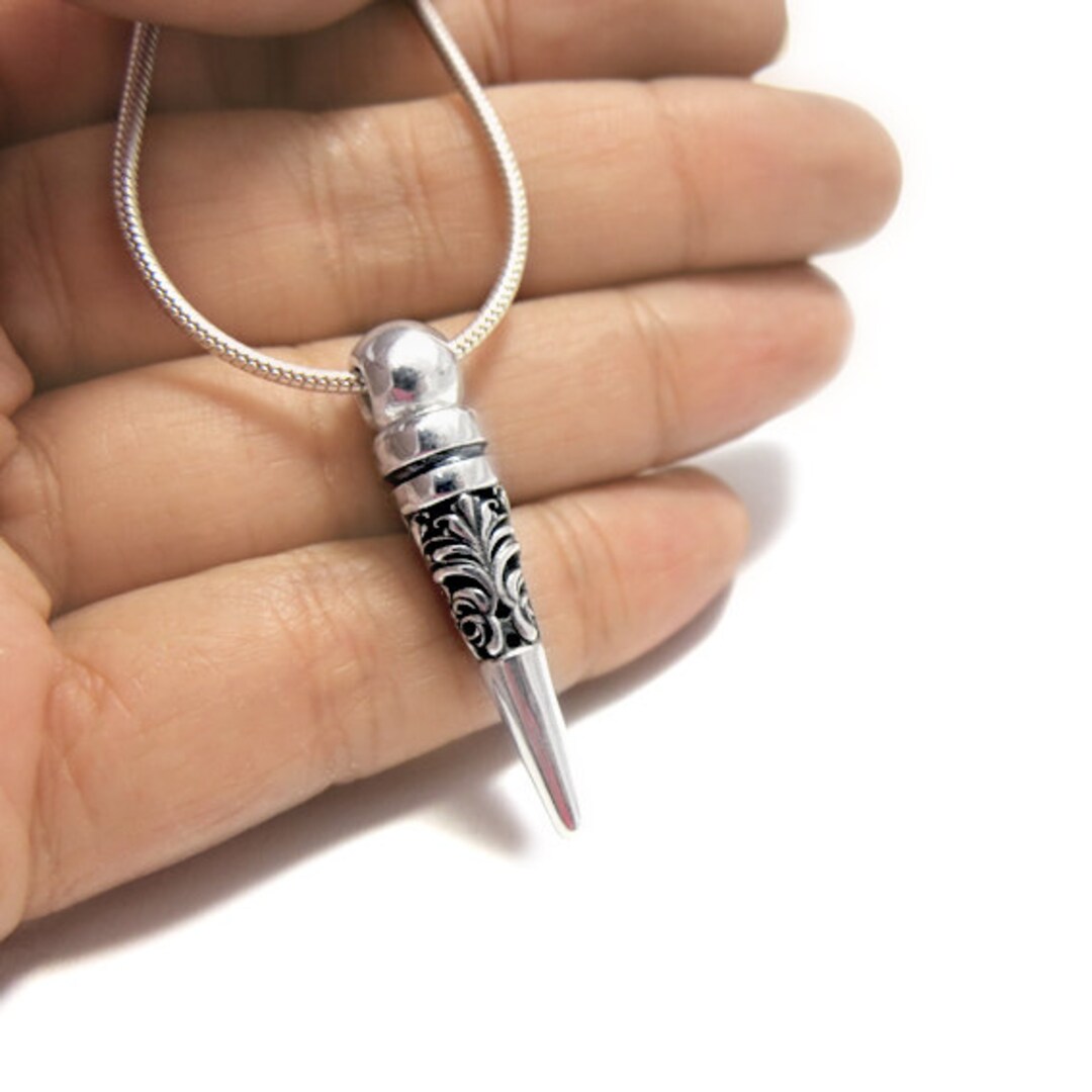 Spike Necklace Unique Necklace for Men Punk Necklace Spike Etsy