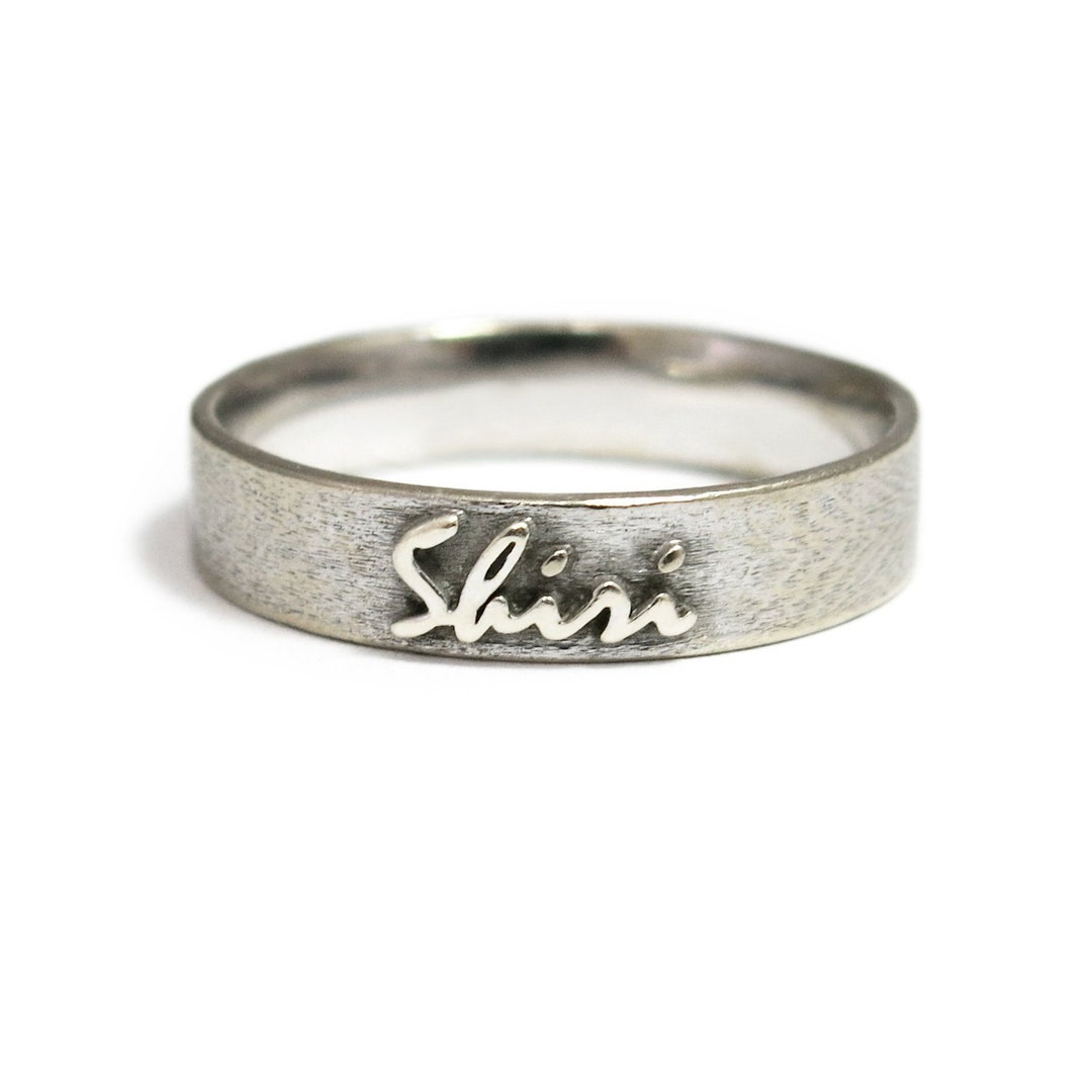 Men Wedding Ring, Name Wedding Ring, Unique Wedding Ring, Man Wedding ...