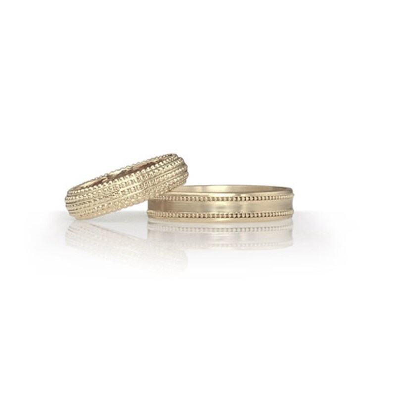 Bcughia Men's Wedding Band - Stainless Steel Frost Design Ring For Him, Anniversary Gift 9 thumbnail image