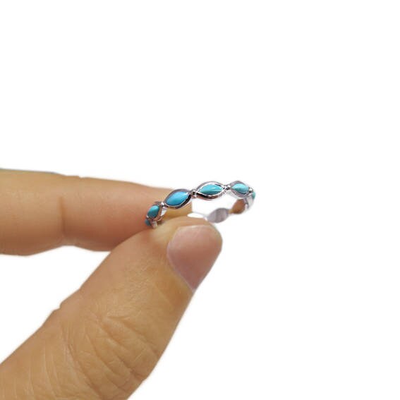 Turquoise Ring Gold Gemstone Ring Gemstone Wedding Ring Etsy