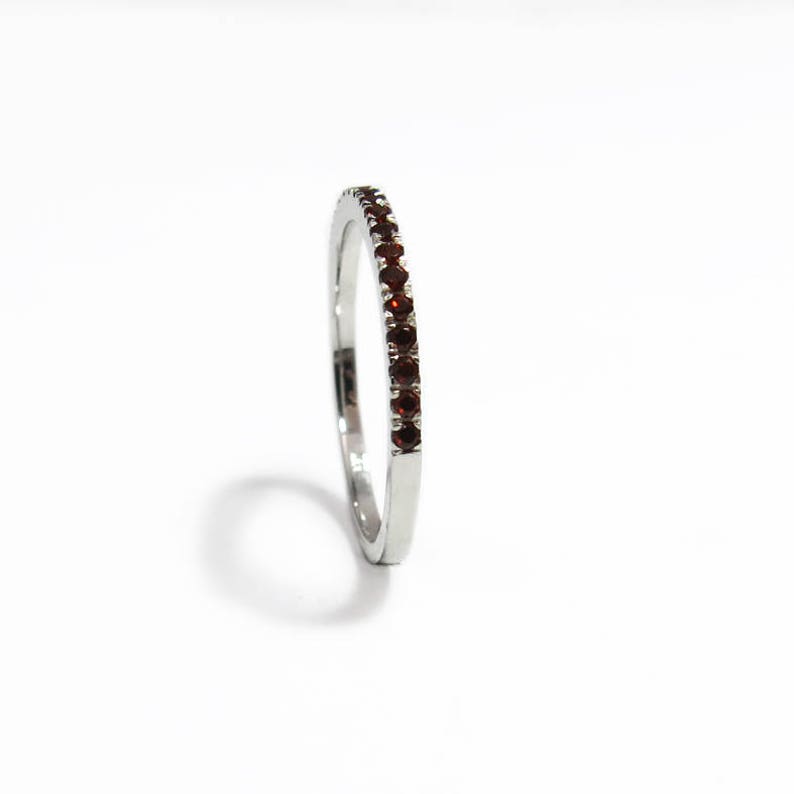 Birthstone Stack Ring Anniversary Band Stackable Wedding Etsy