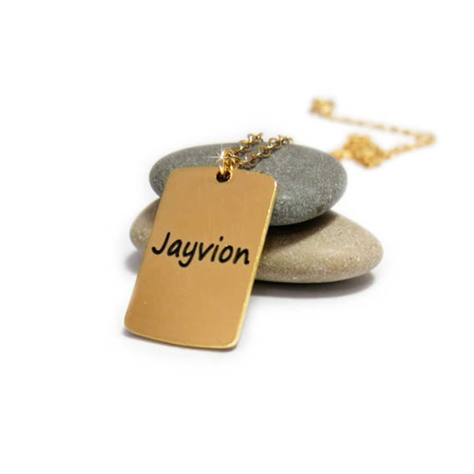 Tag Necklace Name Necklace for Men Personalized Necklace Etsy UK