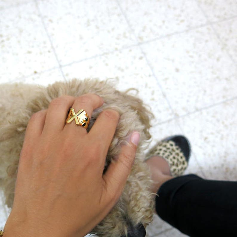 Personalize Initial Ring Letter X Ring Alphabet Ring Gold Initial Ring Custom Initial Ring Monogram Ring Name Ring Signet Letter Ring