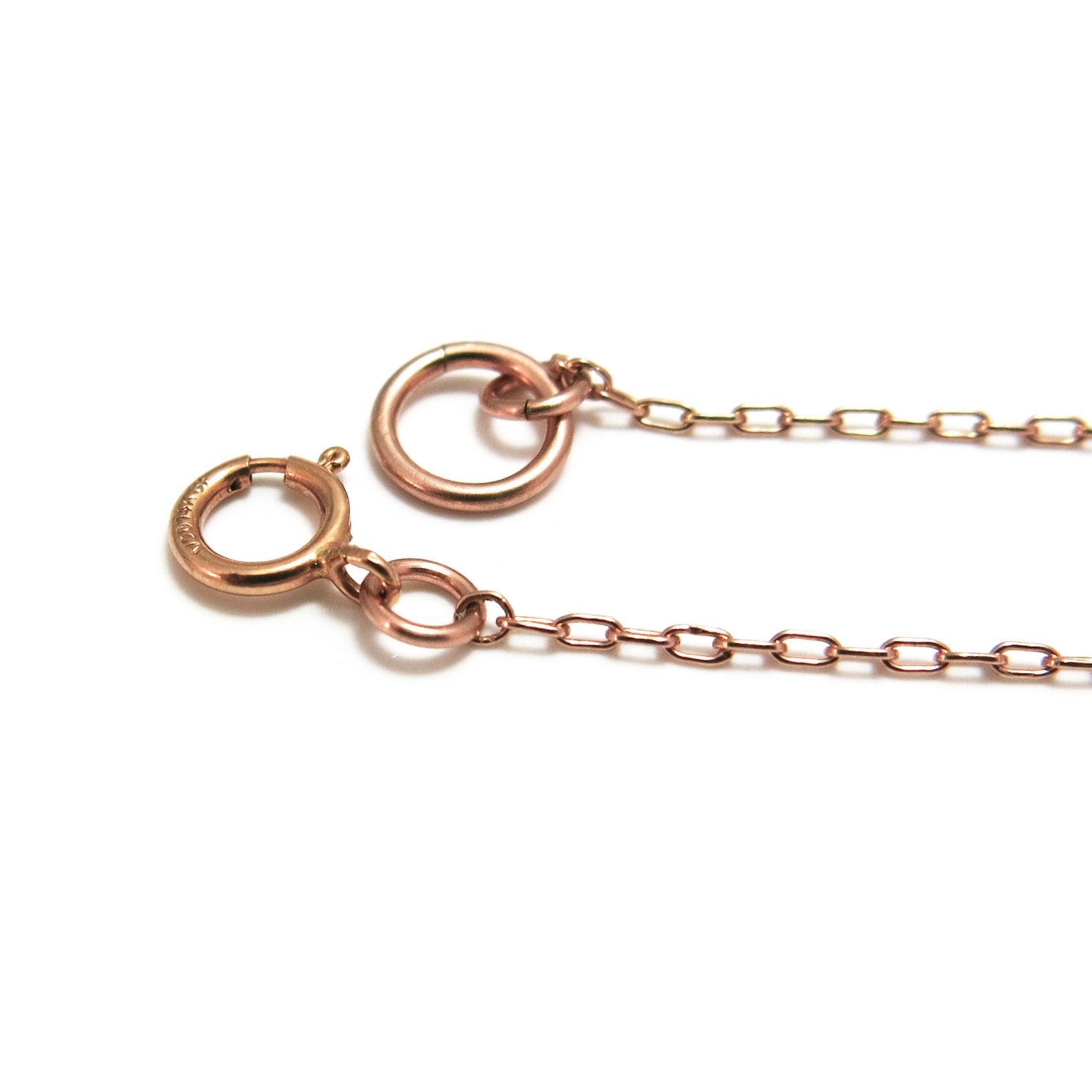 Rose Gold Name Necklace Personalized Rose Gold Necklace Etsy