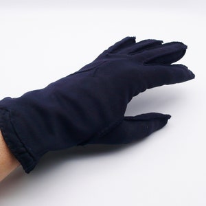 1950s/60s Women&#39;s Black Short Gloves