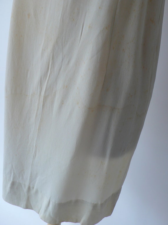 1960s Elizabeth Arden White Slip Dress - image 6