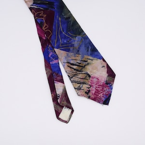 1990s Men&#39;s Patterned Necktie