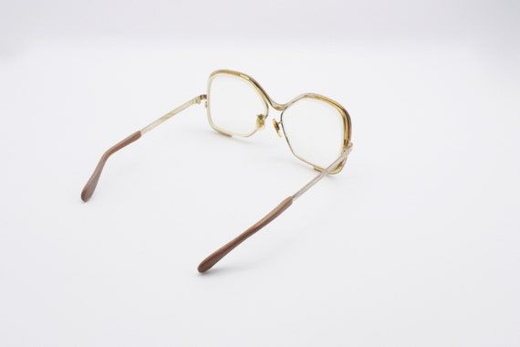 1970s Women's Gold Plate Eyeglasses Frame and Case - image 2