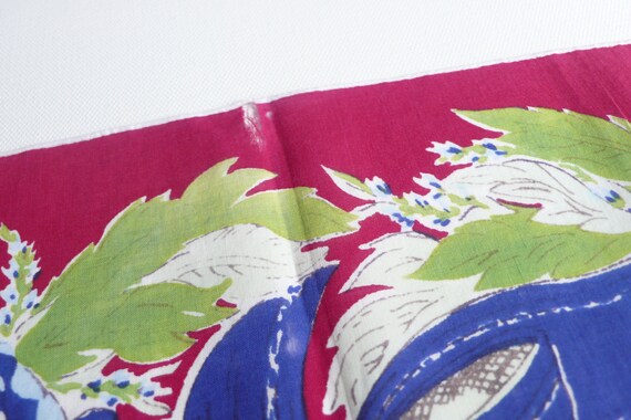 Vintage Floral Handkerchief - image 3