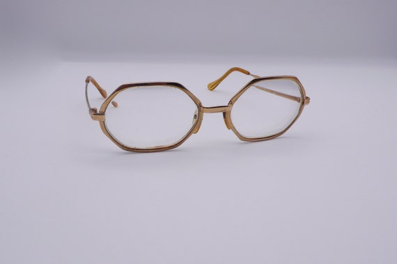 Vintage Women's Italian 18 K Gold Plate Eyeglasse… - image 2