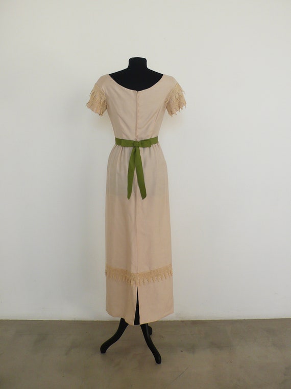 1960s Harry Keiser Cream Bridesmaid Dress | formal - image 3