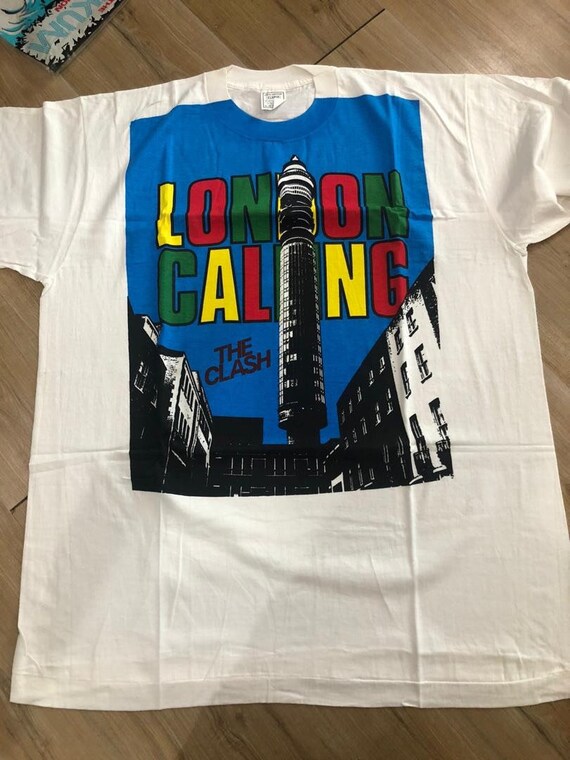 80S Vtg The Clash t-shirt fifth column 1980
