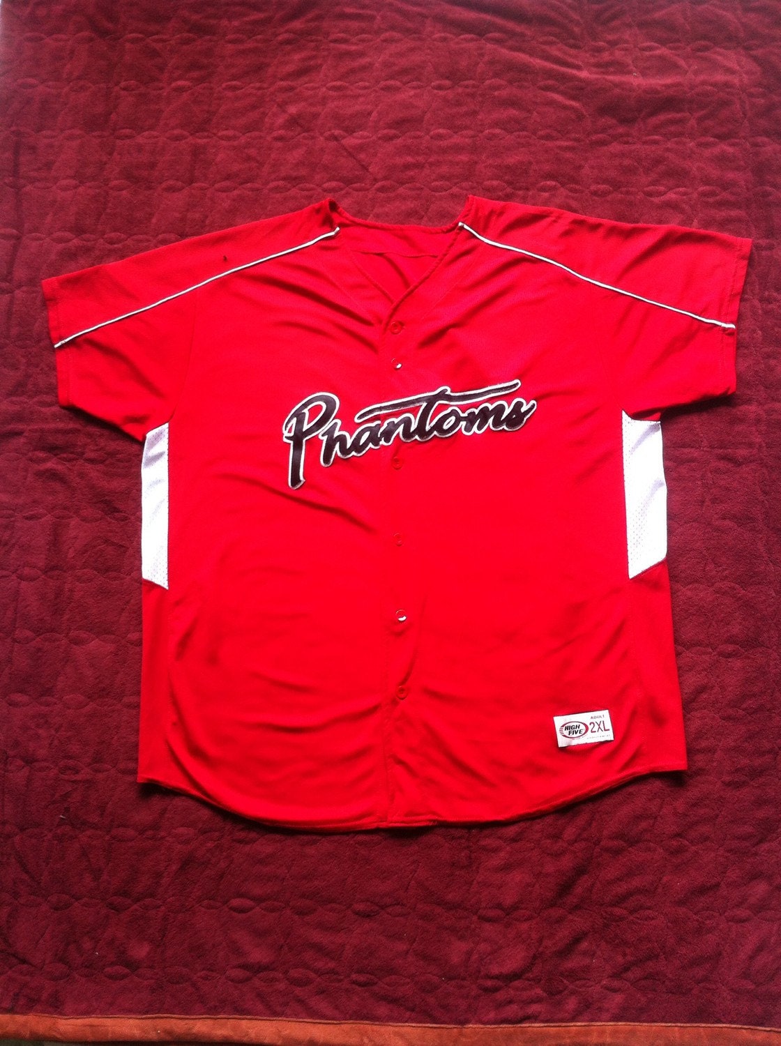 Mega Sale Vintage Baseball Jersey Phantoms High Five Adult Etsy