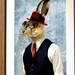 Horatio Hare in Waistcoat Art Print Digital Illustration - Etsy