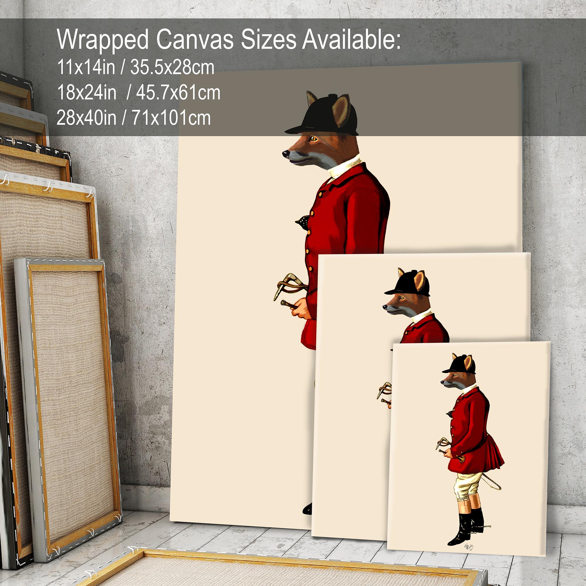 Fox Art Print Fox Hunter 1 - Fox Hunting Wall Art, Gift for Fox