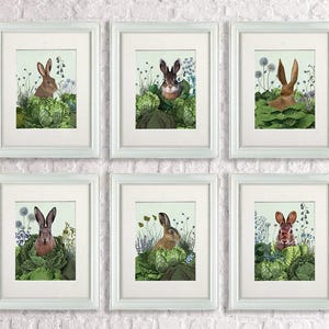 Kitchen Decor Wall - Cabbage Patch Rabbit 6 - Country Kitchen Decor ...