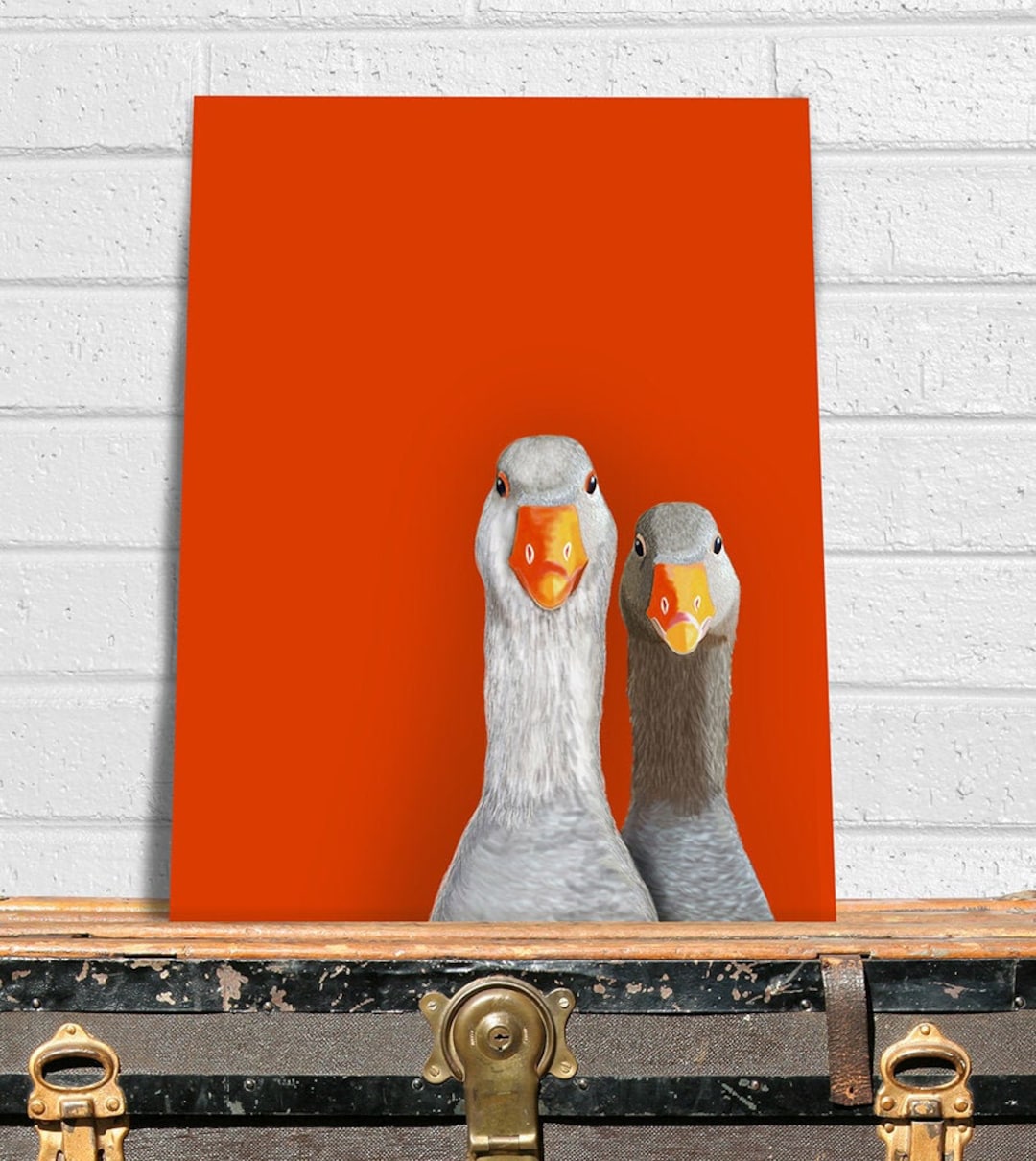 Goose Print Goose, Goosed Goose Wall Art Goose Gift for Bird Lover