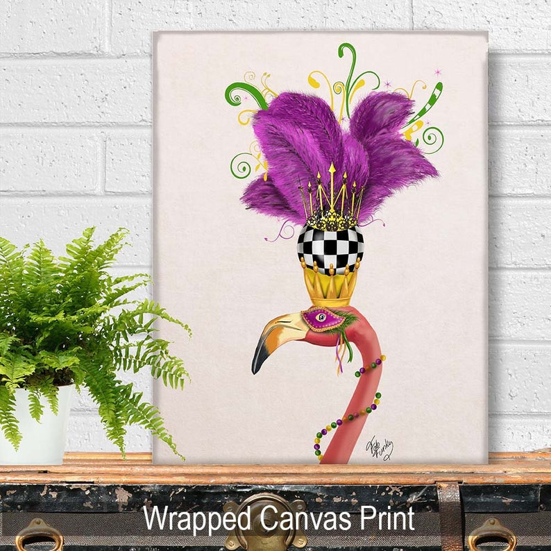 mardi gras flamingo shirt