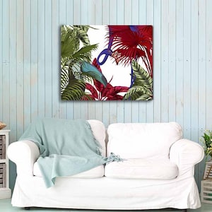 Tropical Print - Flamingo and Toucan print - tropical wall art tropical decor beach house decor flamingo print flamingo wall art painting