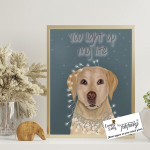 Labrador retriever Yellow Labrador gift You Light up Yellow lab mom yellow lab owner labrador print yellow lab gift labrador art print