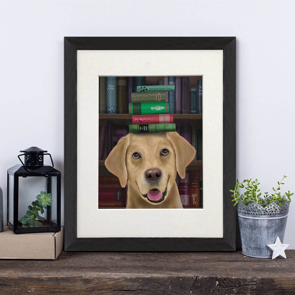 Labrador retriever Yellow dog gift Labrador yellow books | Etsy