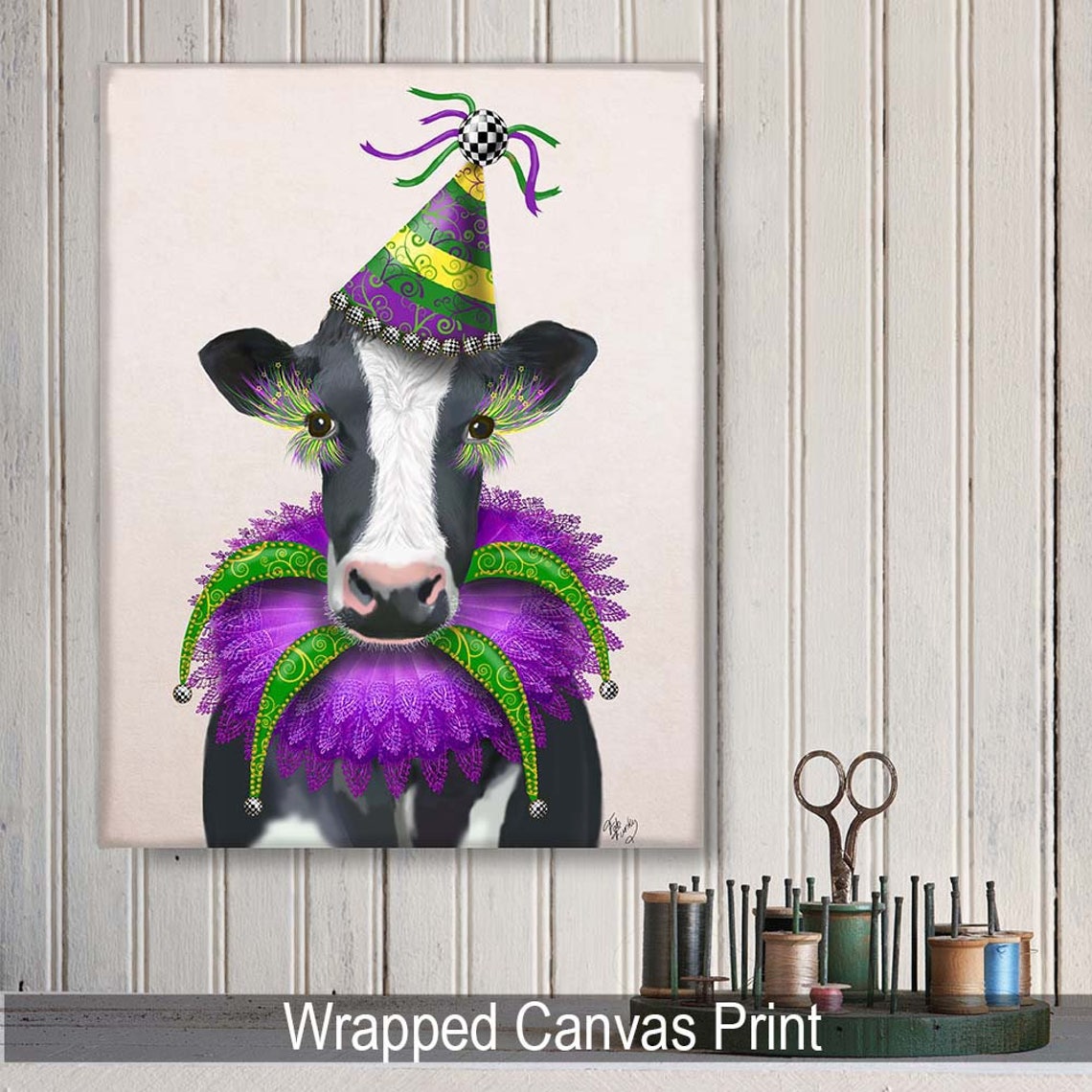 mardi gras cow