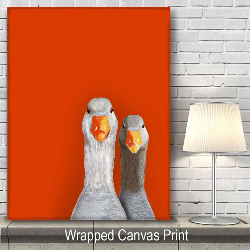 Goose Print Goose Goosed Goose wall art goose gift for Etsy