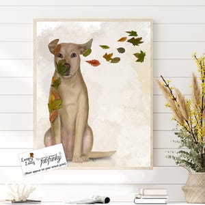 Labrador retriever dog Yellow lab decor - Yellow Labrador windswept and interesting - Yellow dog Yellow lab art print Yellow lab lover
