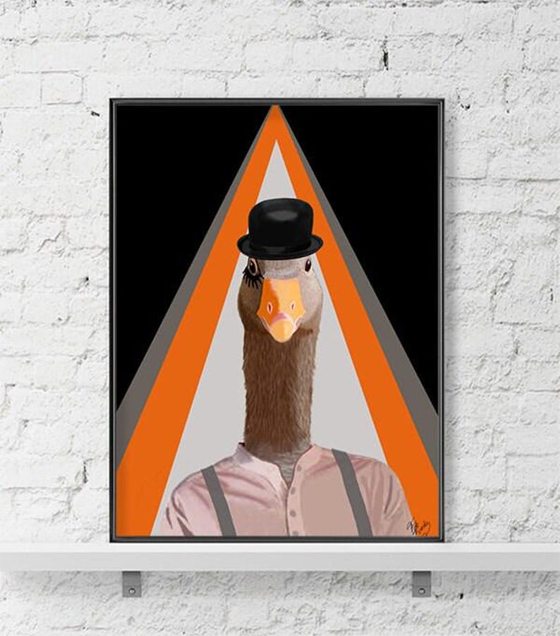 Gås digitaltryck bild 1