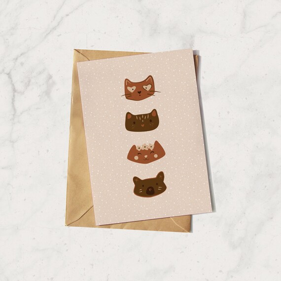 Greeting card - Kitty kat