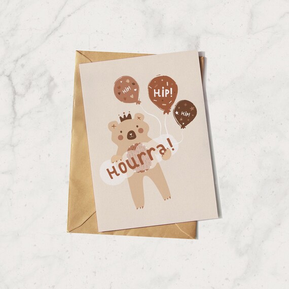 Greeting card - Hourra!