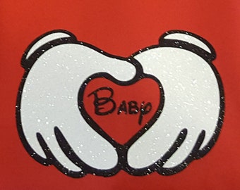 Disney Family Shirts/Disney Family Matching Shirts/Bay Hands/Custom Disney Shirts/Mickey Mouse/Minnie Mouse Inspired w/ Glitter option