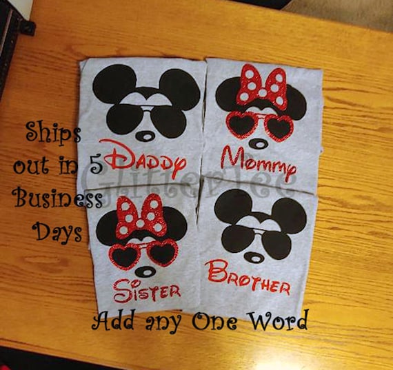 Disney Family Shirts/Disney Matching Shirts/Disney Vacation Shirts/Disney Tee Shirts/Custom Disney Shirts/Mickey Mouse/Minnie Mouse Inspired