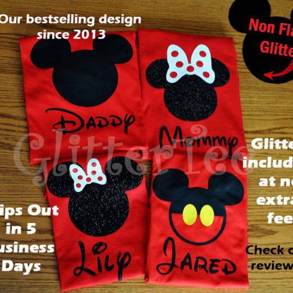 Disney Family Shirts/Disney Matching Shirts/Disney Vacation Shirts/Disney Tee Shirts/Custom Disney Shirts/Mickey Mouse/Minnie Mouse Inspired
