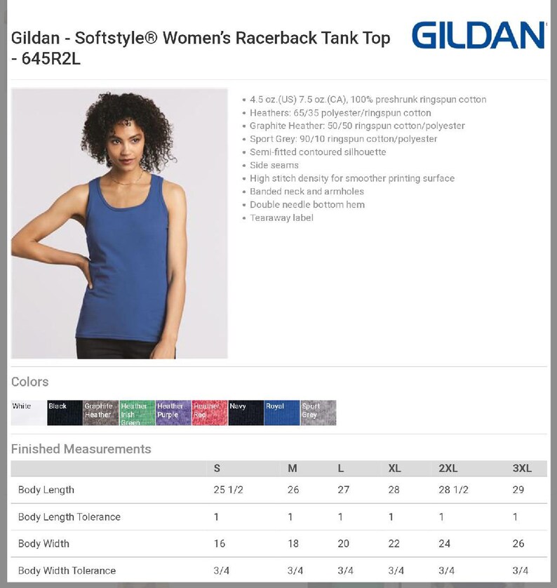 K&ouml;nnte beinhalten: Ein Racerback-Tanktop in hellblau. Das Tanktop hat eine semi-angepasste, konturierte Silhouette und Seitenn&auml;hte. Das Tanktop besteht aus 100% vorgewaschenem Ringspinn-Baumwolle. Das Tanktop ist in verschiedenen Farben erh&auml;ltlich, darunter Wei&szlig;, Schwarz, Graphit-Melange, Irisch-Gr&uuml;n-Melange, Lila-Melange, Rot-Melange, Marine, Royal, Sport-Grau und Grau-Melange. Das Tanktop ist in den Gr&ouml;&szlig;en S, M, L, XL, 2XL und 3XL erh&auml;ltlich. Das Tanktop wird von Gildan hergestellt und ist Teil ihrer Softstyle-Linie. Das Tanktop ist perfekt f&uuml;r den Alltag oder zum Trainieren.