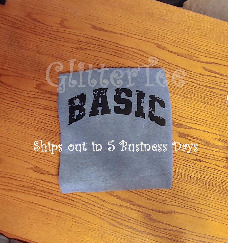 BASIC Shirt/distressed BASIC Tee/basic Tee Shirt/basic Tee/ladies Basic ...