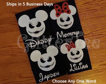 Disney Matching Halloween Family Shirts/Disney Family Shirts/Disney Matching Shirts/Halloween Family Disney Shirts/Disney Halloween Tee