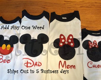 Disney Family Tee/ Disney Matching Baseball Tee / Disney Baseball Matching Shirts /Disney Raglan Tee/ Disney Family Tee/ Disney Shirts