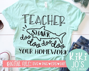 Download Teacher Shark Svg Etsy