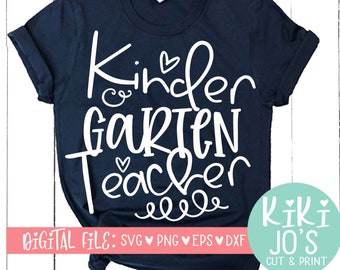 Download Kindergarten Teacher Svg Etsy