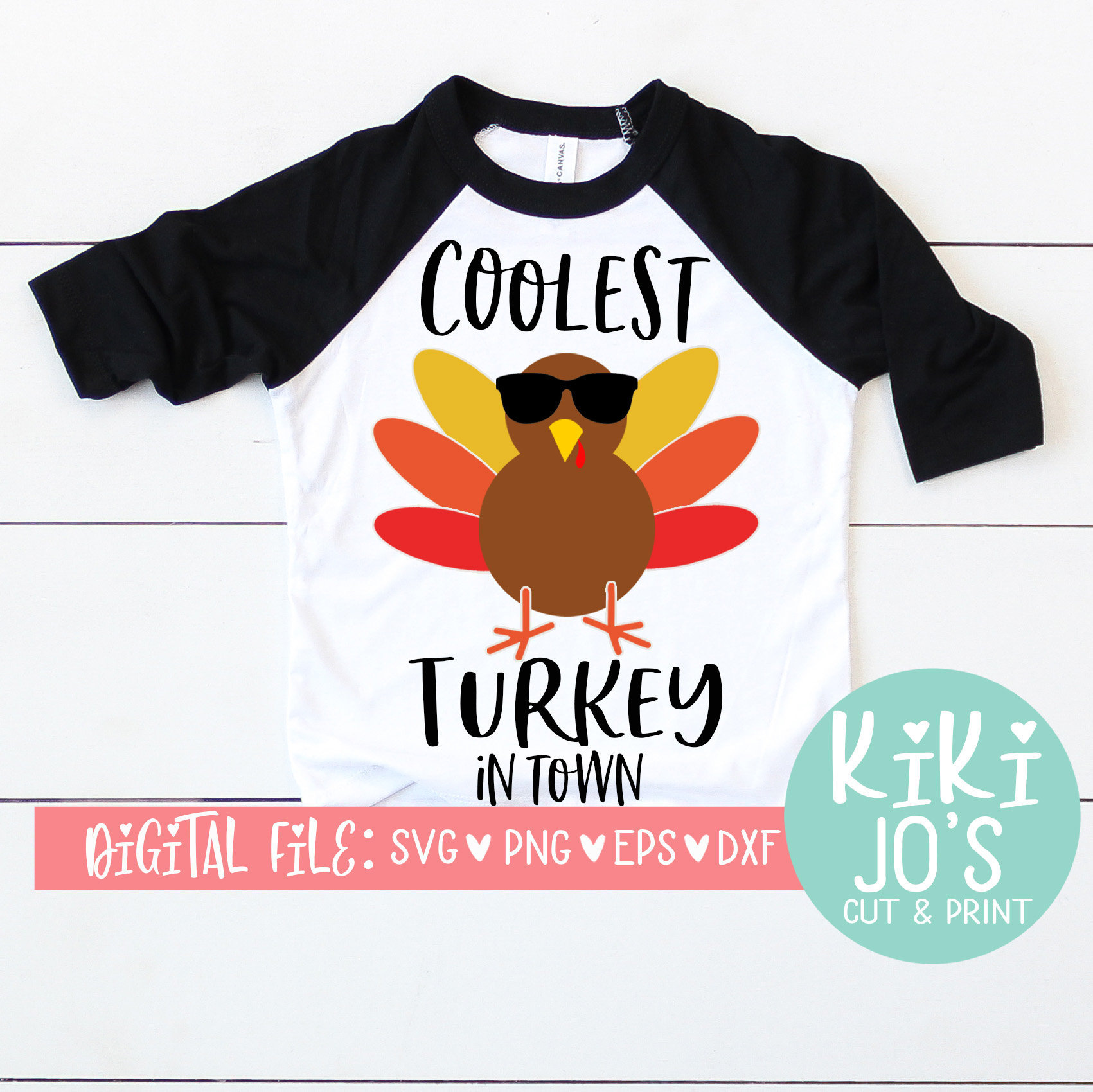 Download Boy Turkey SVG Coolest Turkey in Town SVG Vinyl Cut File ...
