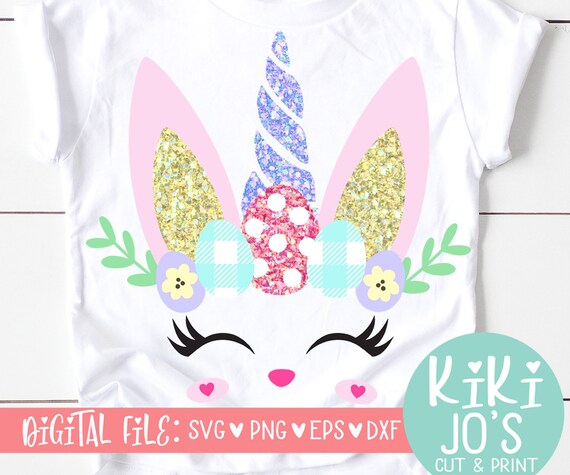 Download Easter Bunny Unicorn Svg Easter Svg Girl S Easter Etsy PSD Mockup Templates