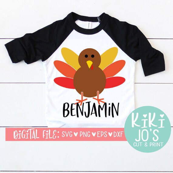 Download Boy Turkey Svg Thanksgiving Svg Monogram Turkey Cut File Etsy
