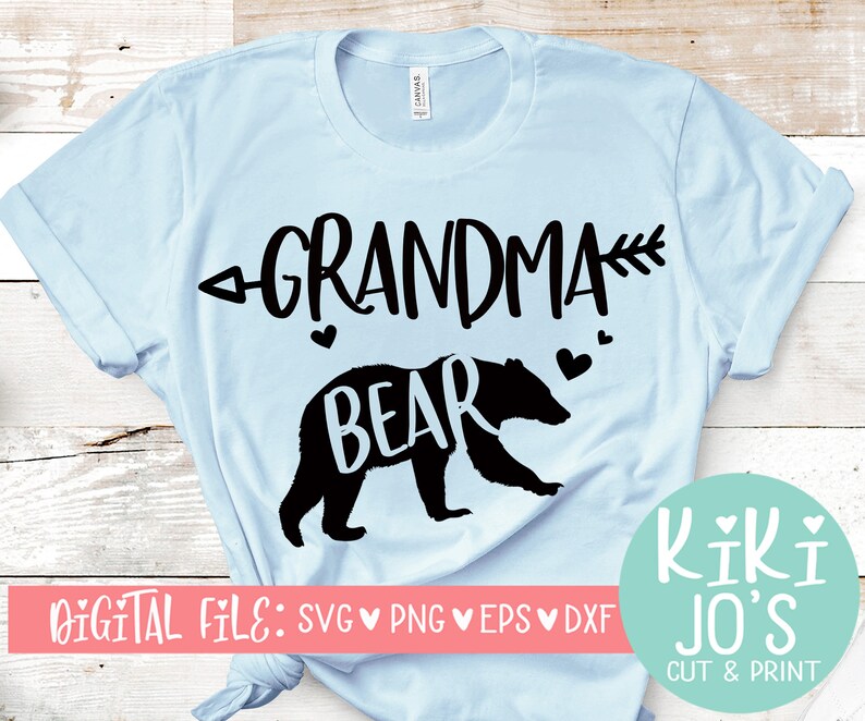 Grandma SVG Grandma Design Grandmother Design grandma silhouette dxf eps png Nana SVG Grandma Bear SVG cute grandma download