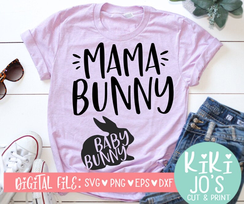 Download Mama Bunny SVG Baby Bunny SVG Pregnancy svg Easter svg Mom ...
