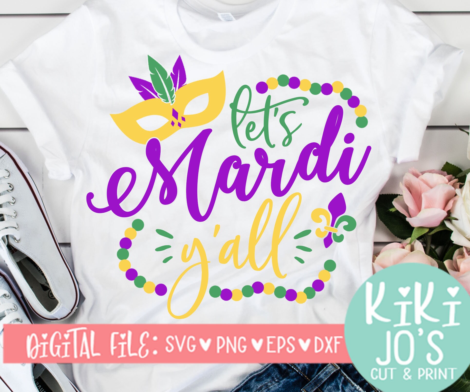 Download Let S Mardi Y All Svg Mardi Gras Svg Women S Etsy