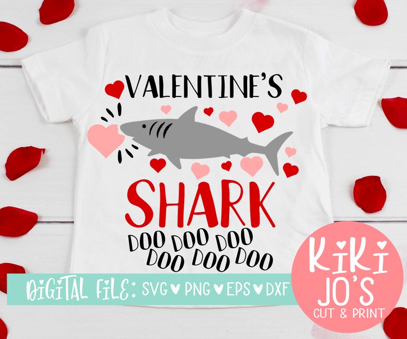 Download Valentine's Shark Do Do SVG Valentine's SVG File | Etsy