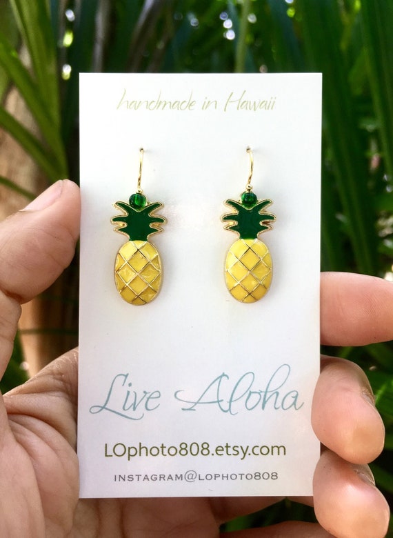 TROPICAL PINEAPPLE SCARF YELLOW WHITE SUMMER GIFT WRAP FRIEND SISTER MUM MAM