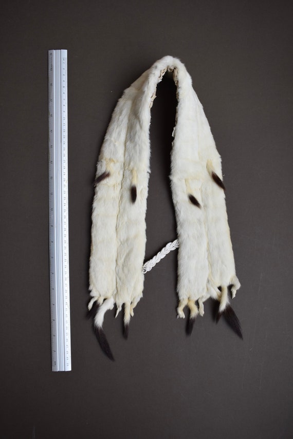 Vintage 1920's Ermine Fur Stole Wrap Scarf - Etsy