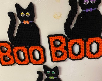 Boo Cats cute Halloween magnets